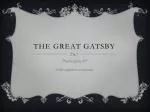 The great gatsby - slide 1