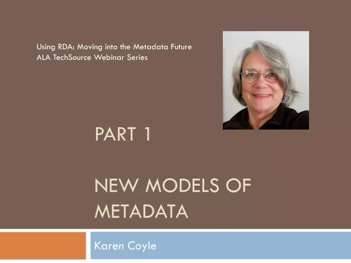 part 1 new models of metadata