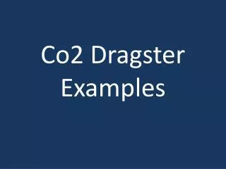 Co2 Dragster Examples