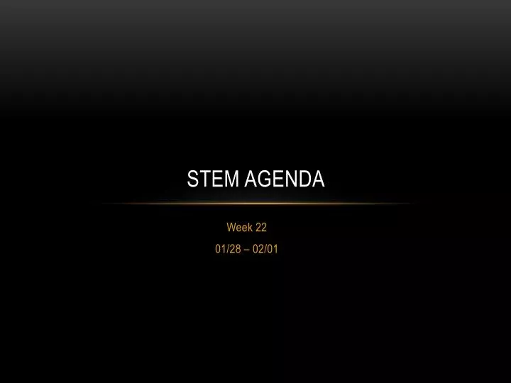 stem agenda