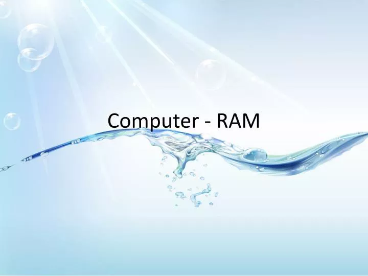 computer ram