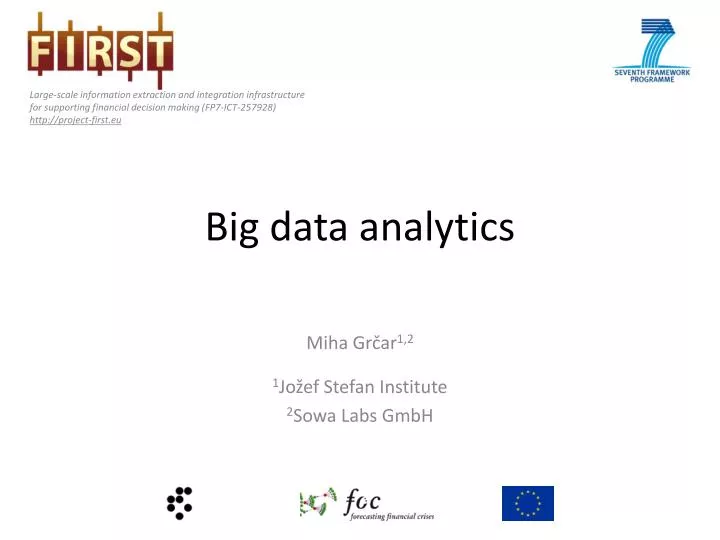 big data analytics