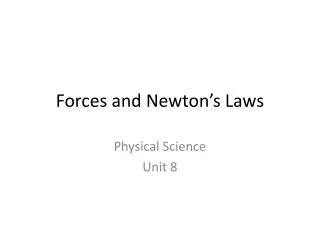 forces and newton s laws