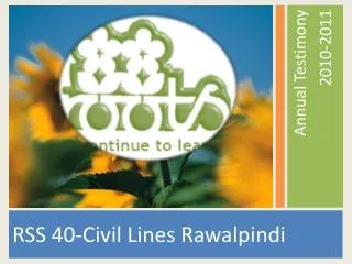 RSS 40-Civil Lines Rawalpindi