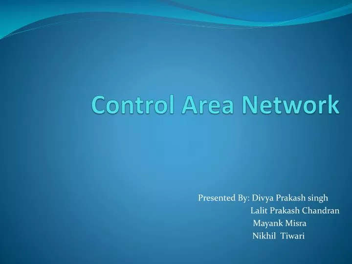 control area network