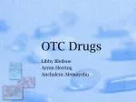 OTC Drugs - slide 1