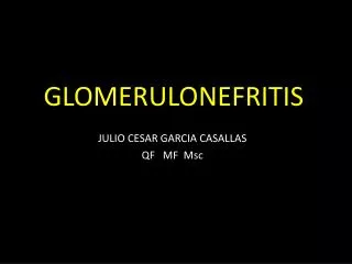 glomerulonefritis