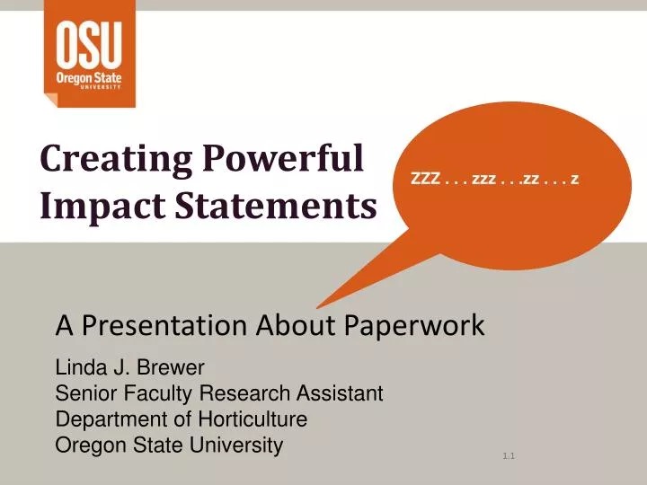 creating powerful impact statements
