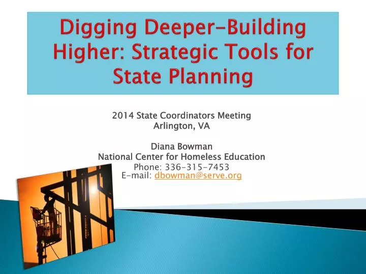 digging deeper building higher strategic tools for state planning