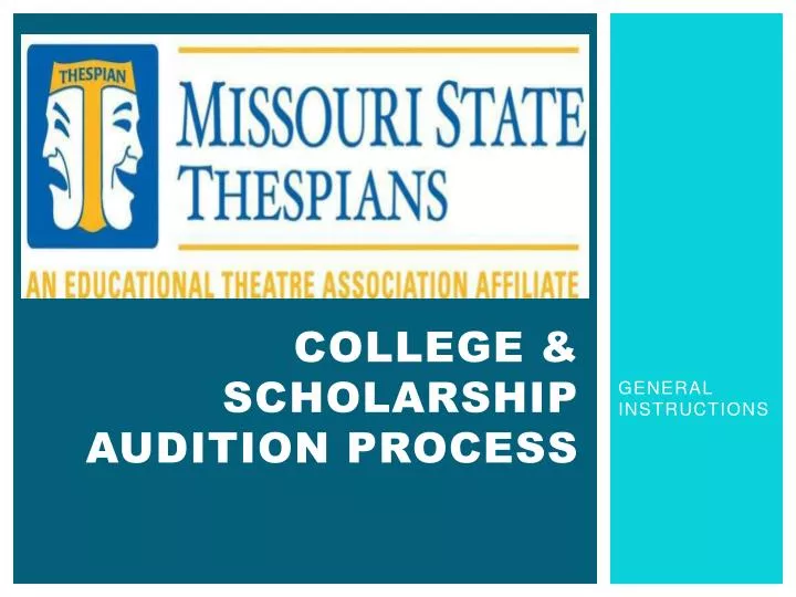 college scholarship audition process