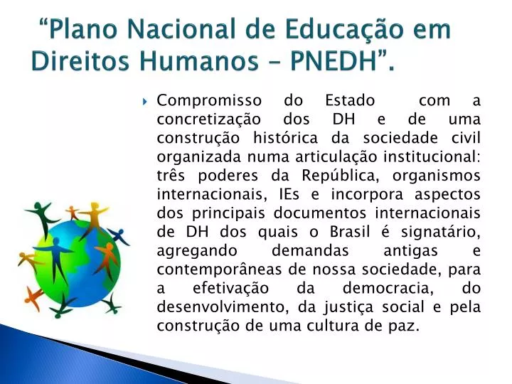 plano nacional de educa o em direitos humanos pnedh