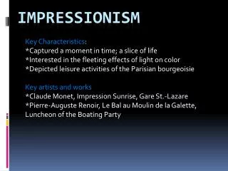 Impressionism