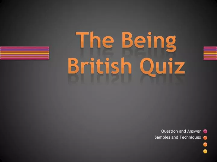 the being british quiz