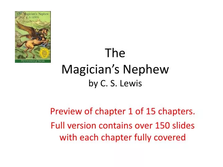 the magician s nephew by c s lewis