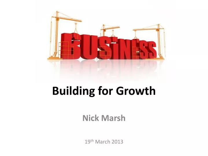 building for growth