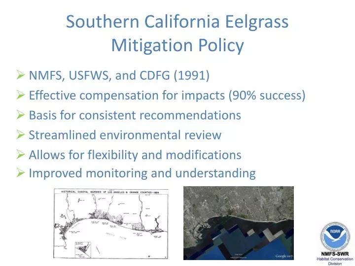 southern california eelgrass mitigation policy