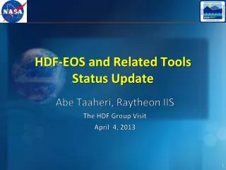 HDF-EOS and Related Tools Status Update