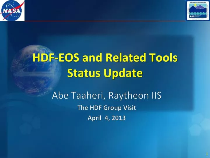 hdf eos and related tools status update