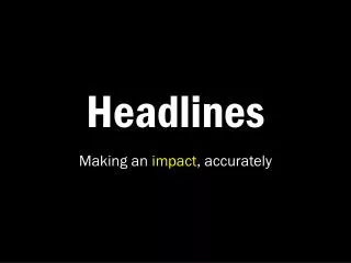 Headlines