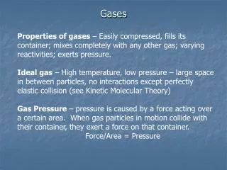 Gases