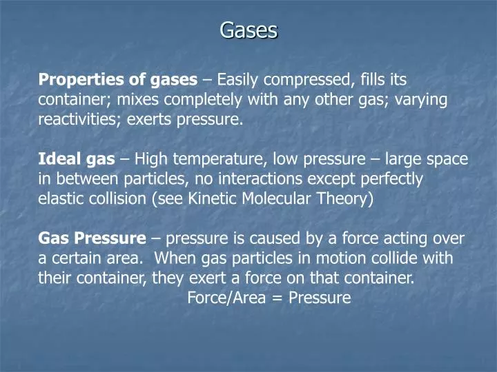 gases