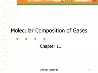 Molecular Composition of Gases