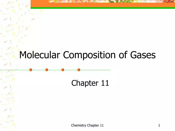 molecular composition of gases