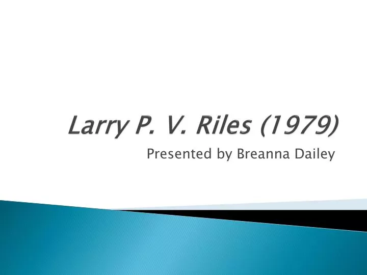 larry p v riles 1979
