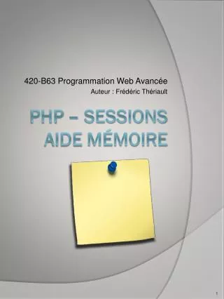 420 b63 programmation web avanc e auteur fr d ric th riault