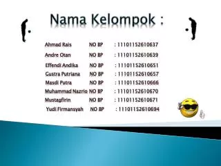 nama kelompok