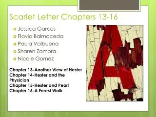 Scarlet Letter Chapters 13-16