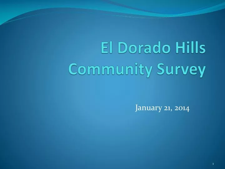 el dorado hills community survey