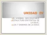 UNIDAD IV - slide 1