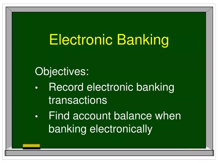 electronic banking