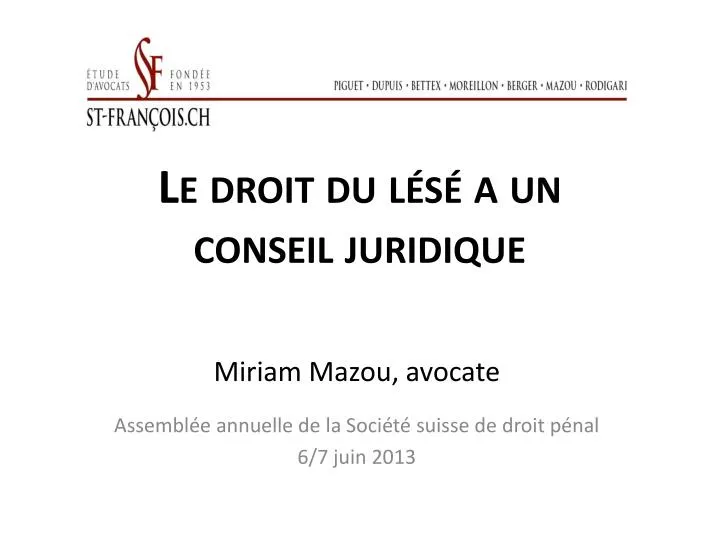 l e droit du l s a un conseil juridique