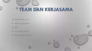 PPT - MEMBANGUN KERJASAMA TIM (Team Building) PowerPoint Presentation ...