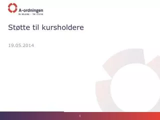 st tte til kursholdere