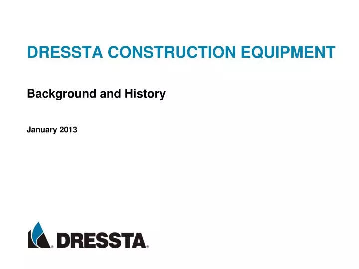 dressta construction equipment