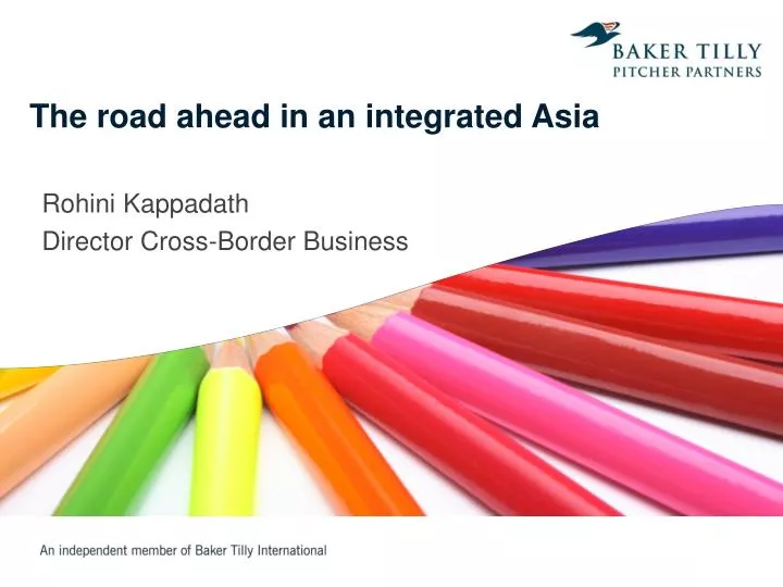 the road ahead in an integrated asia