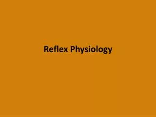 reflex physiology