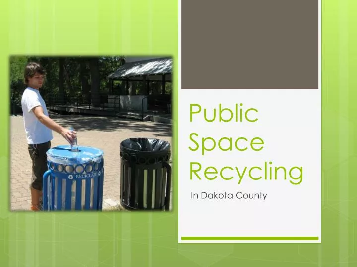 public space recycling