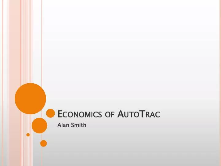 economics of autotrac