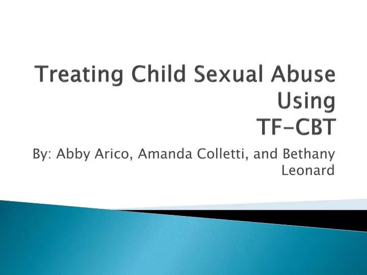 treating child sexual abuse using tf cbt