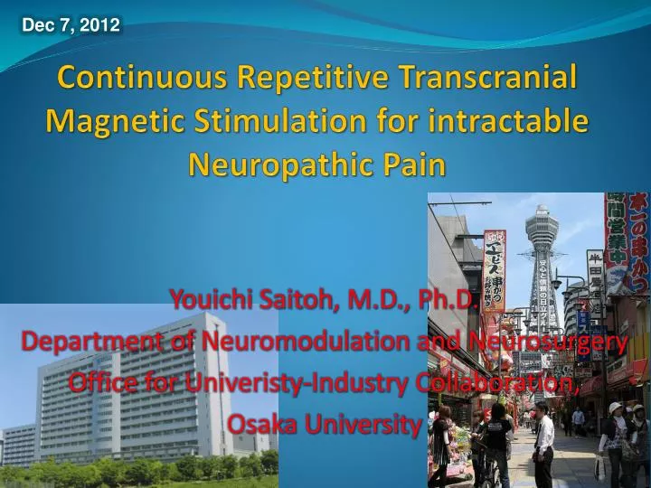 continuous repetitive transcranial magnetic stimulation for intractable neuropathic pain