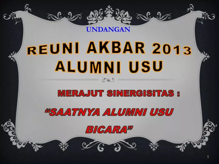 reuni akbar 2013 alumni usu
