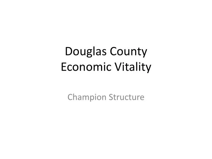 douglas county economic vitality