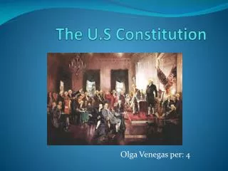 The U.S C onstitution
