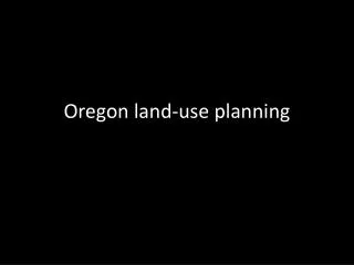 Oregon land-use planning