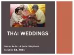 Thai Weddings - slide 1