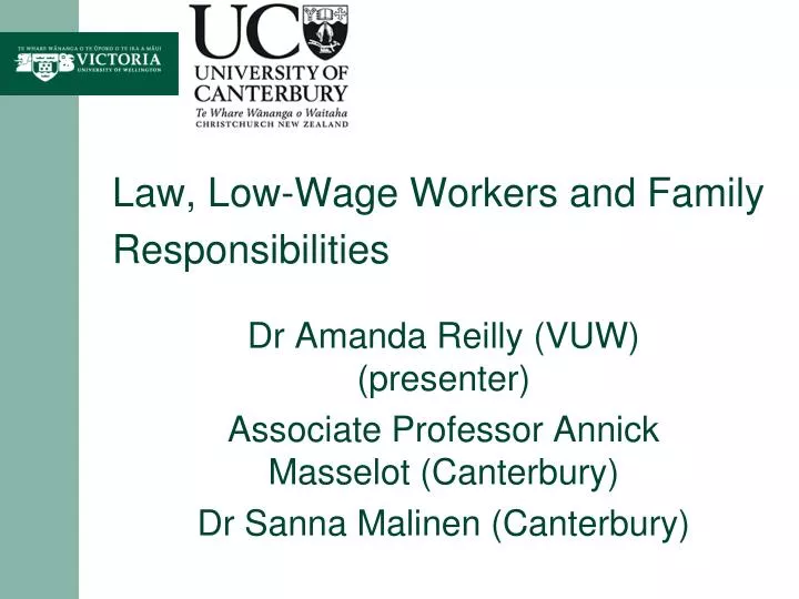 law low wage workers and family responsibilities